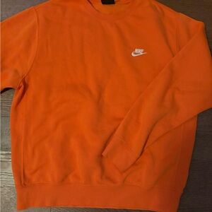 Nike Men's Orange Sweater